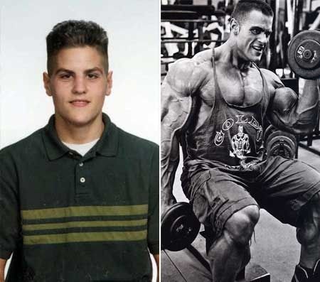 Evan Centopani antes y después