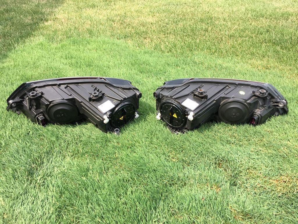 OEM European BiXenon Headlights with LED strip and adapters VW