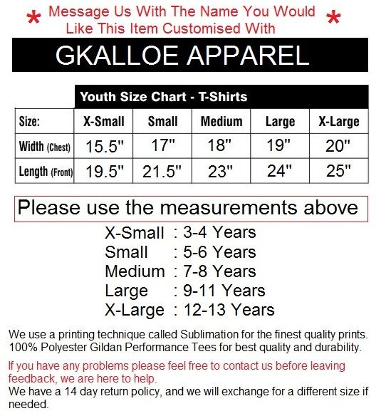 gildan youth large size chart