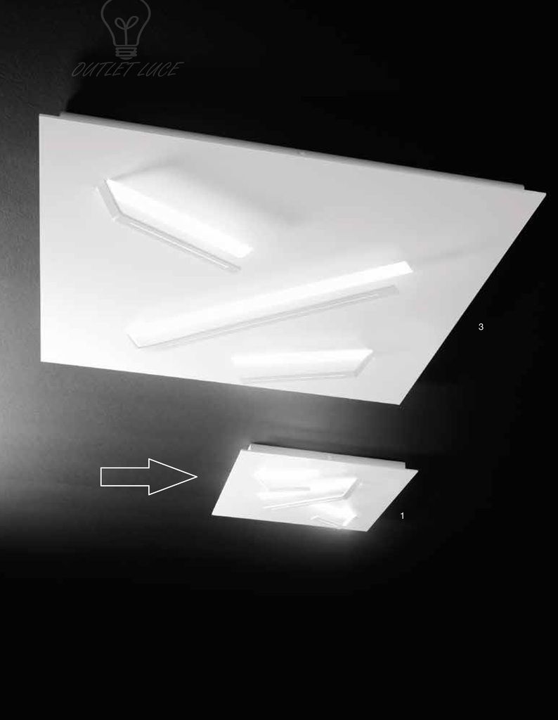 Plafoniera lampada lampadario moderno led bagno salotto soggiorno ...