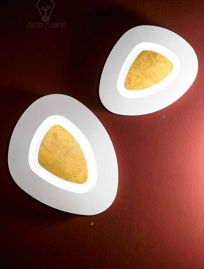 Plafoniera gea luce modello manila p/g (plafoniera grande) foglia ...