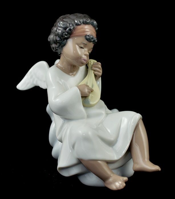 RARE LLADRO RETIRED FIGURINE AN ANGELS TUNE 6490 MINT eBay