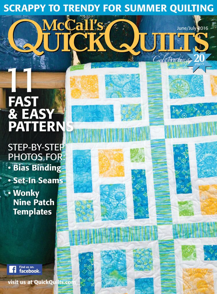 Make It Blossom By Sandra Clemons My First Cover Mccall S Quilting