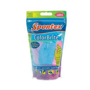Spntex ColorBrite Latex Gloves