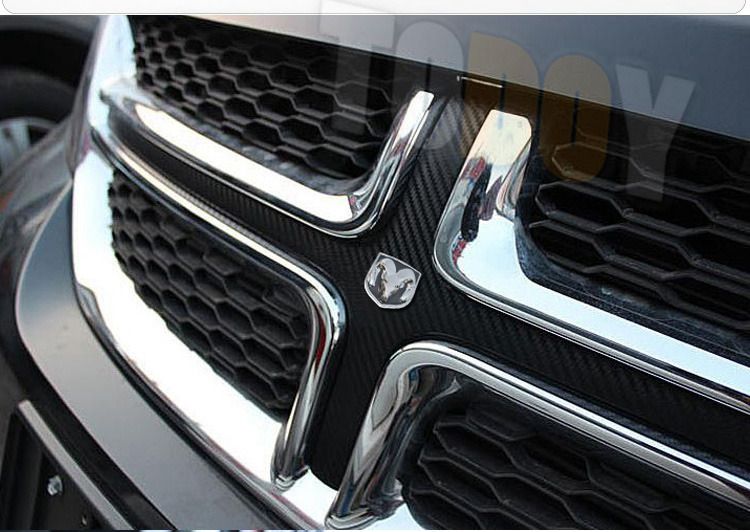 HOT !!! DODGE RAM Steering Wheel Sticker Car Metal Logo Badge Emblem