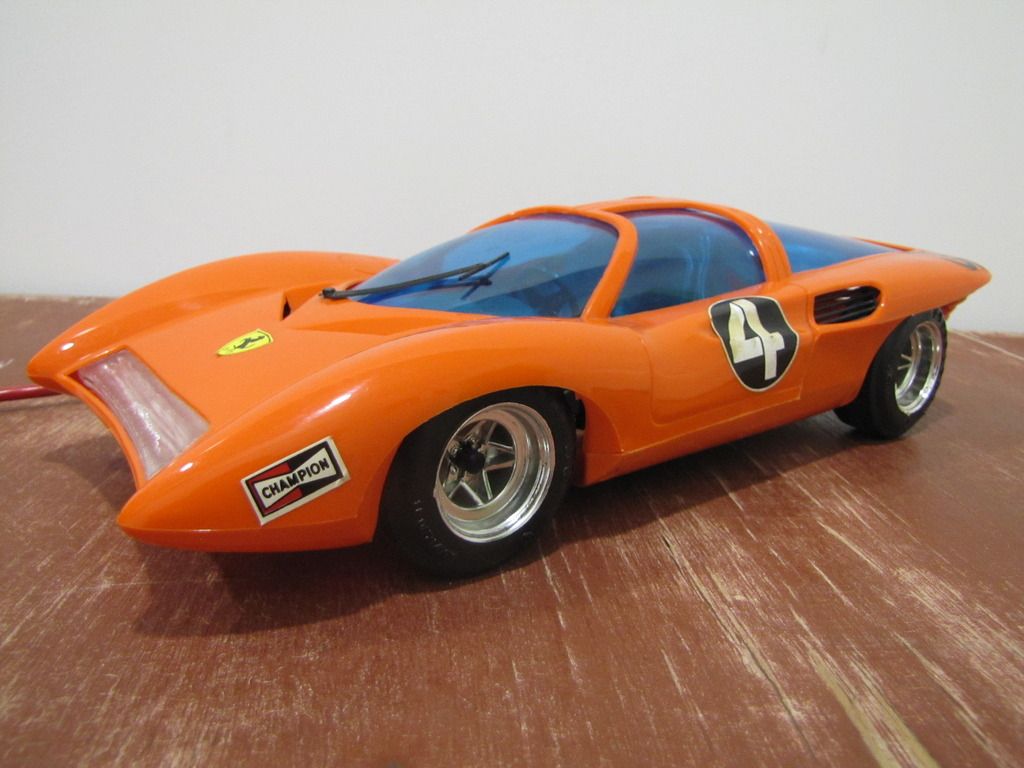 FERRARI P5 FILOGUIDATA REEL 1/10 VINTAGE TOY BATTERY OPERATED | eBay