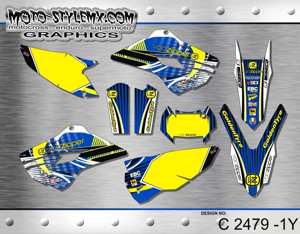 Moto StyleMX Husaberg graphics decals kit TE FE 125 250 300 2013 2014 ...