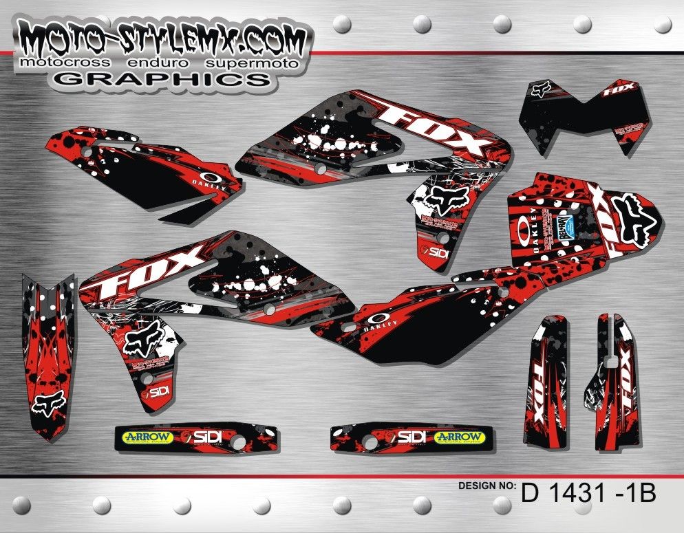 Husqvarna SM SMR 610 2005 up to 2010 graphics decals kit Moto StyleMX ...