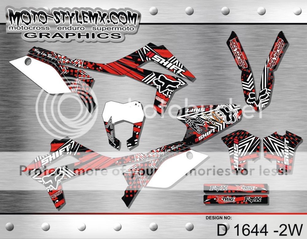 GAS GAS EC 200 250 300 450 2012 up to 2014 graphics decals kit Moto ...