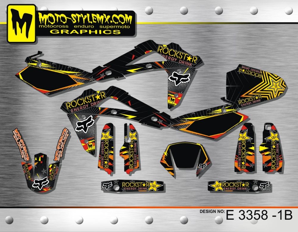 Husqvarna TE 250 450 510 2005 up to 2007 graphics decals kit Moto ...