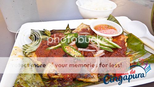 Leng Heng BBQ Seadfood - Arraia Grelhada com sambal