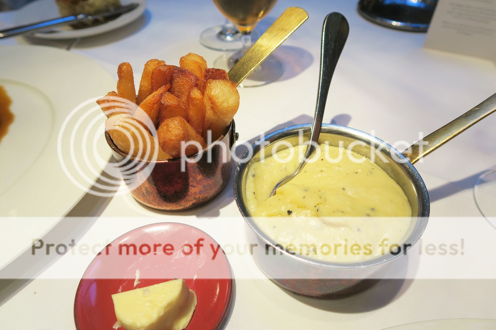 15- Clos Maggiore Sides, Triple Cooked Chips, Truffle Mashed Potato