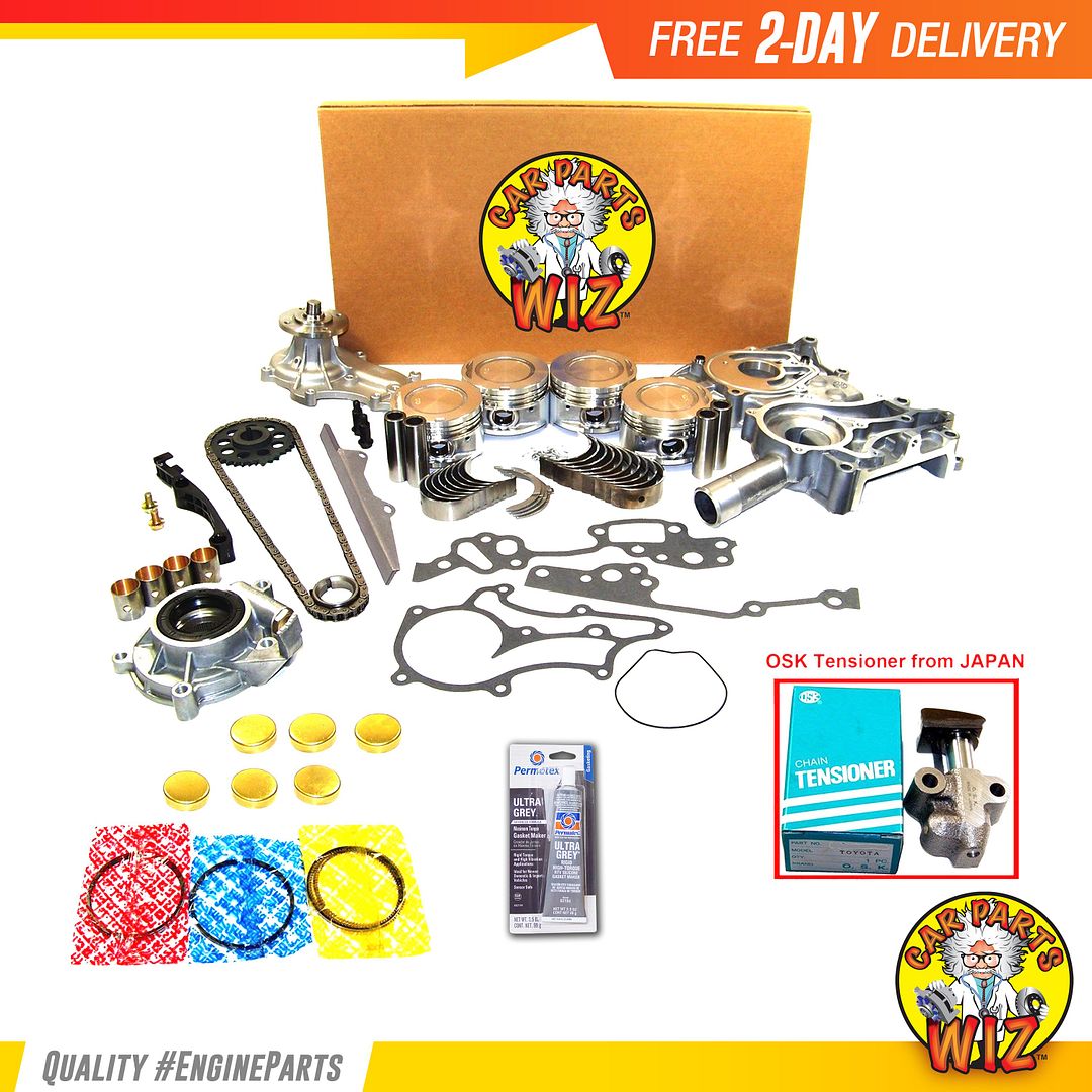 85-95 Toyota 4Runner Pickup 2.4L Heavy Duty Master Overhaul Engine Kit 22R 22REC