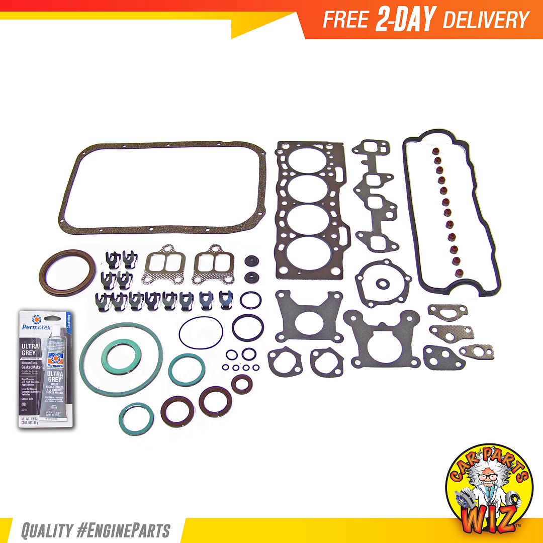 Head Gasket Set Bolts Fits 87-90 Toyota Tercel 1.5L SOHC 12v 4 Cyl 3E 3EE
