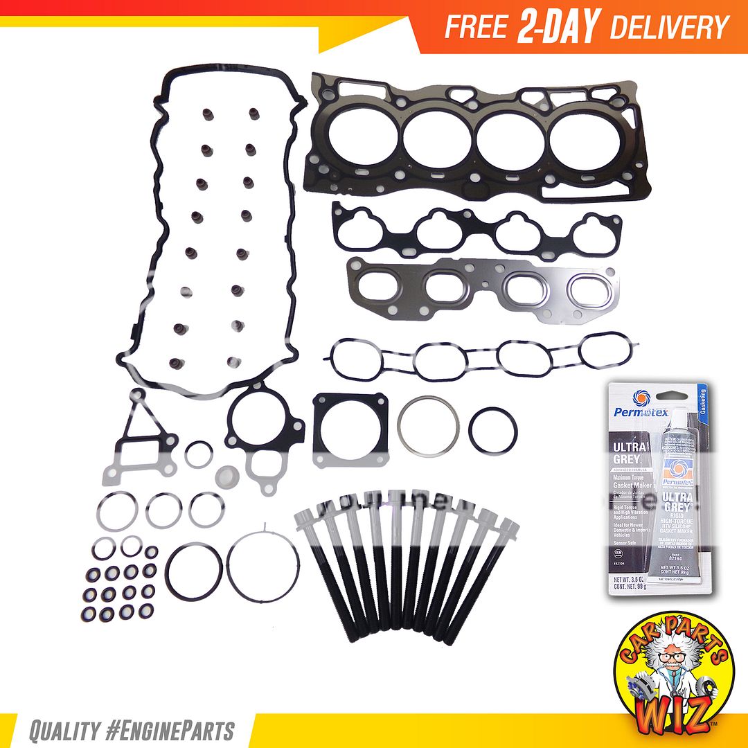 Head Gasket Set Bolts Fits 0813 Nissan Rogue 2.5L DOHC 16v QR25DE eBay