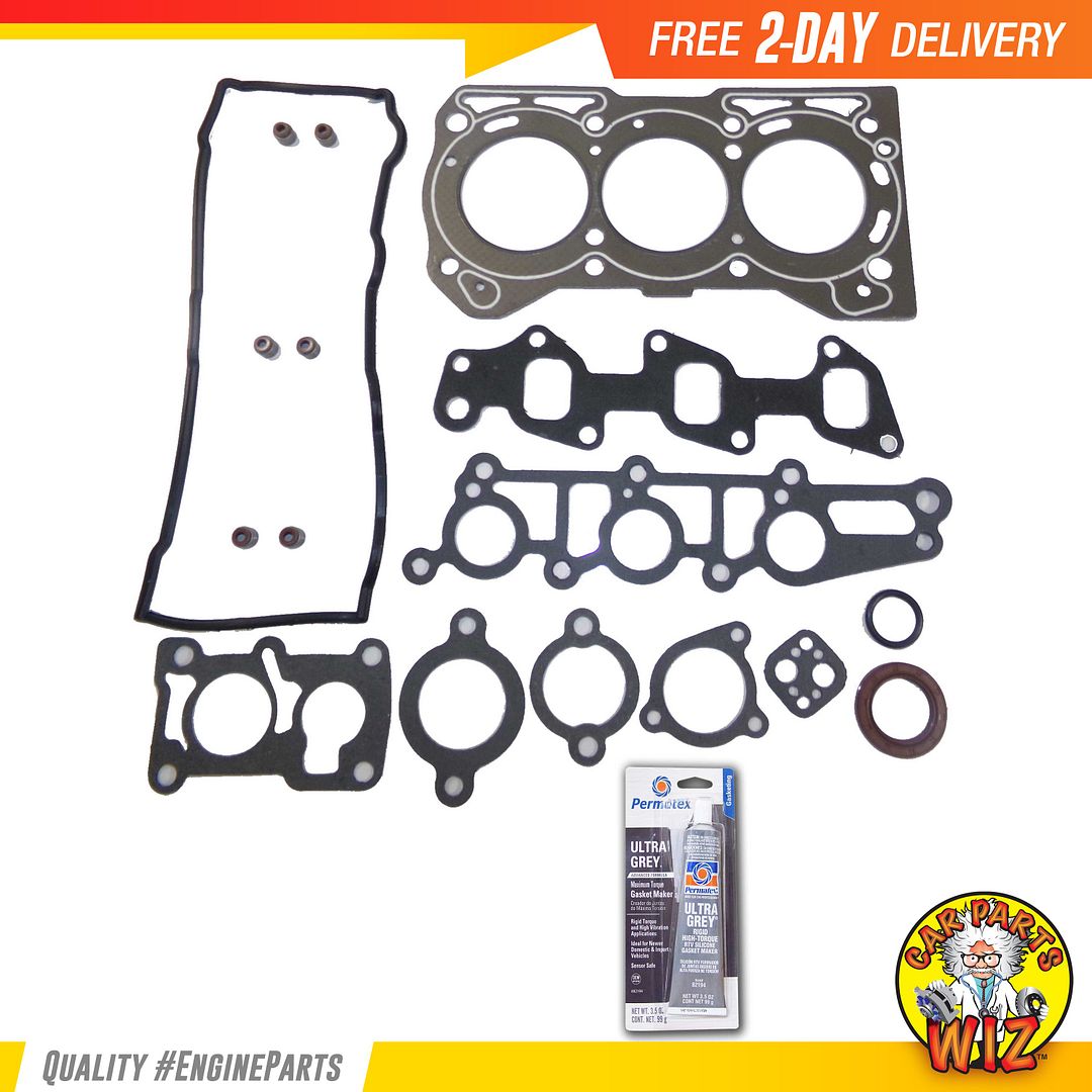 Head Gasket Set Bolts Fits 89-00 GMC Chevrolet Geo Metro 1.0L SOHC 6v G10