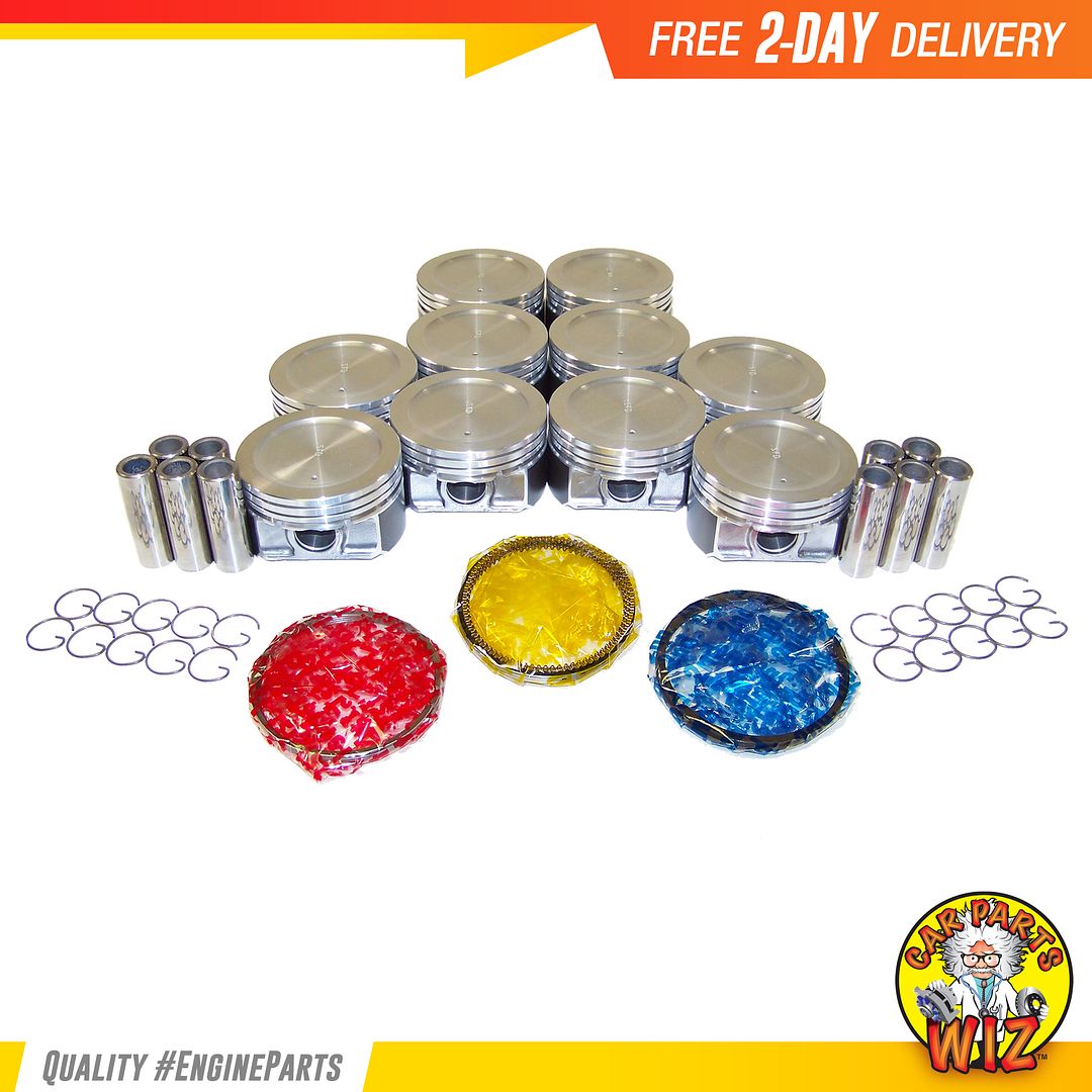 245 Pistons and Rings Fits 97-09 Mazda Ford Mercury 4.0L V6 SOHC 12v VIN E K Cu