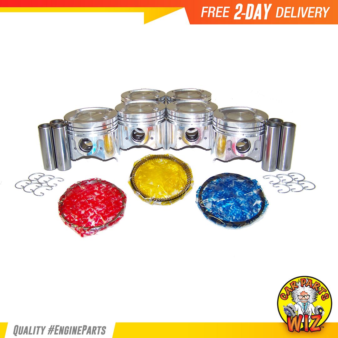 Pistons and Rings Fits 86-92 Toyota Cressida Supra 3.0L L6 DOHC 24v 7MGE