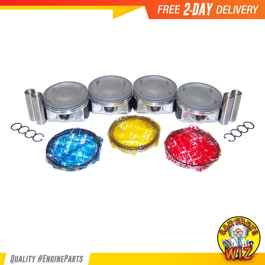 Pistons and Rings Fits 04-09 Saab 9-2x Subaru Turbo 2.5L DOHC 16v EJ255 EJ257